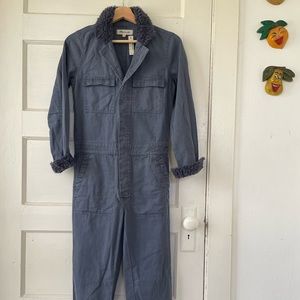 Madewell Sherpa Coverall Jumpsuit
